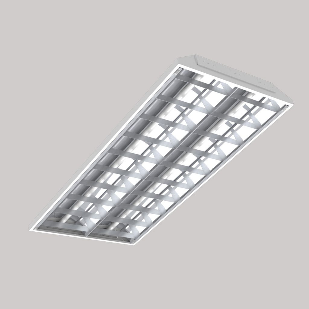 T8 Tube Mirror Louver Fitting B (Recessed T-Bar Ceiling) – BEACON